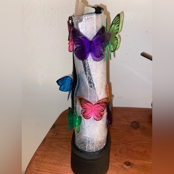 Dollskill Terrarium ButterFly Rave Boots - Picture 3 of 6